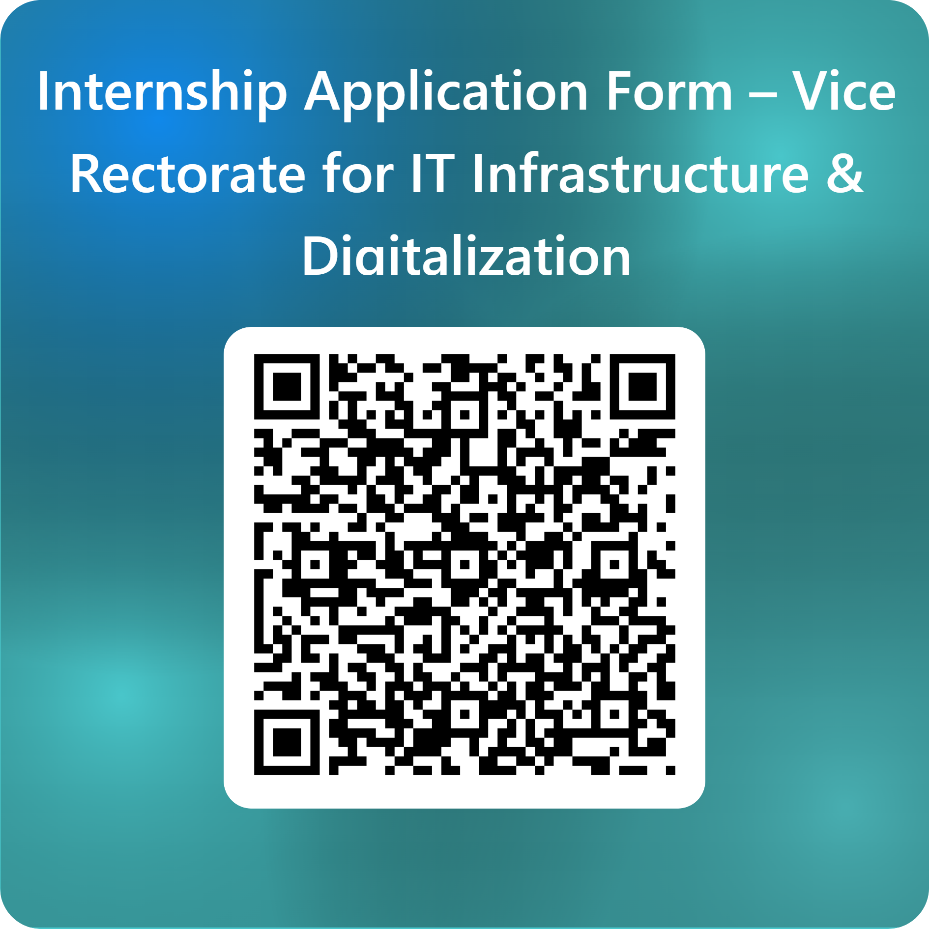QR code for internship application form